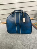 Vintage Bowling Ball Bag -marbled Blue