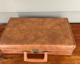 Vintage Cassette Tape Carrying Case- Storage Box- Vinyl - Mini Briefcase