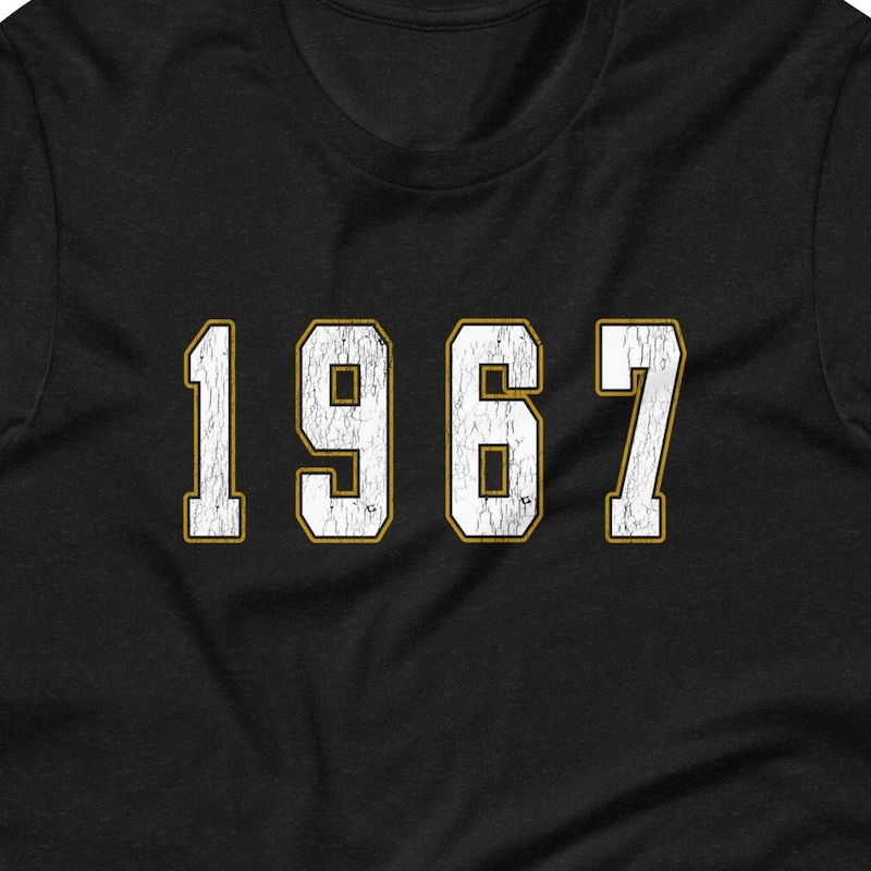 1967 T-Shirt Distressed Vintange Birthday 67 Tee