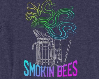 Smokin' Bees Shirt for Beekeepers Funny Tee, Save the Bees