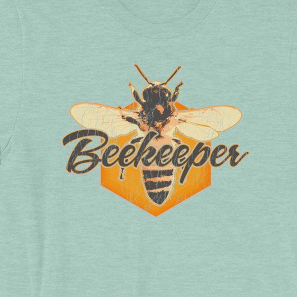 Beekeeper TShirt Honeybee Vintage Distressed Graphic Tee | Save the Bees Shirt | Bee Shirt | Unisex | Bees T Shirt | Gift for Beekeeper