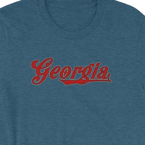 ジョージア シャツ ヴィンテージ ディストレスト グラフィック 半袖 ユニセックス Tシャツ