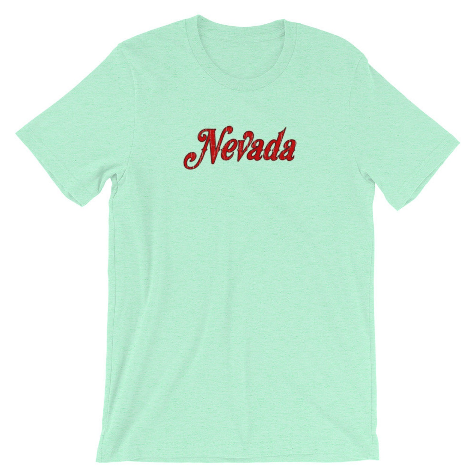 Nevada Shirt Vintage Distressed Graphic Short Sleeve Unisex Etsy