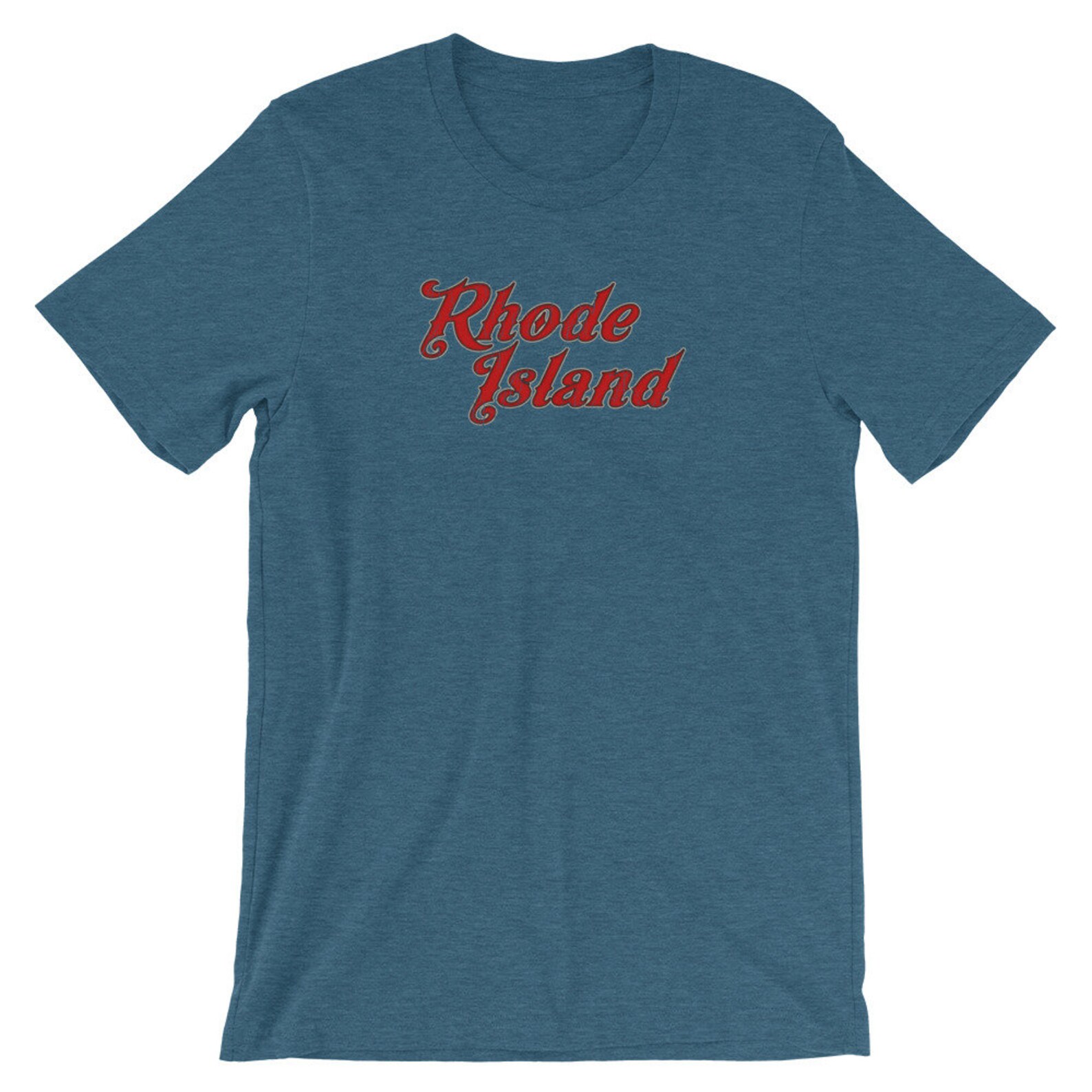 T-Shirt Youth Vintage 'Rhode Island Flag' Distressed - Multicolore - NEUF Avec étiquettes - Old Glory