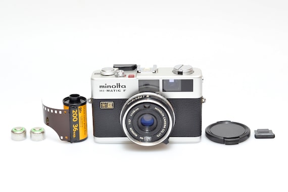 Minolta Hi Matic F With Rokkor 2 7 38mm Lens Rangefinder Film Etsy