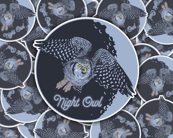 Night Owl Sticker