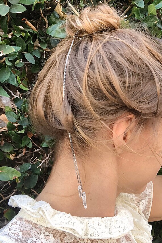 Crystal Hair Spiral Hair Spiral Sterling Hair Twist Etsy