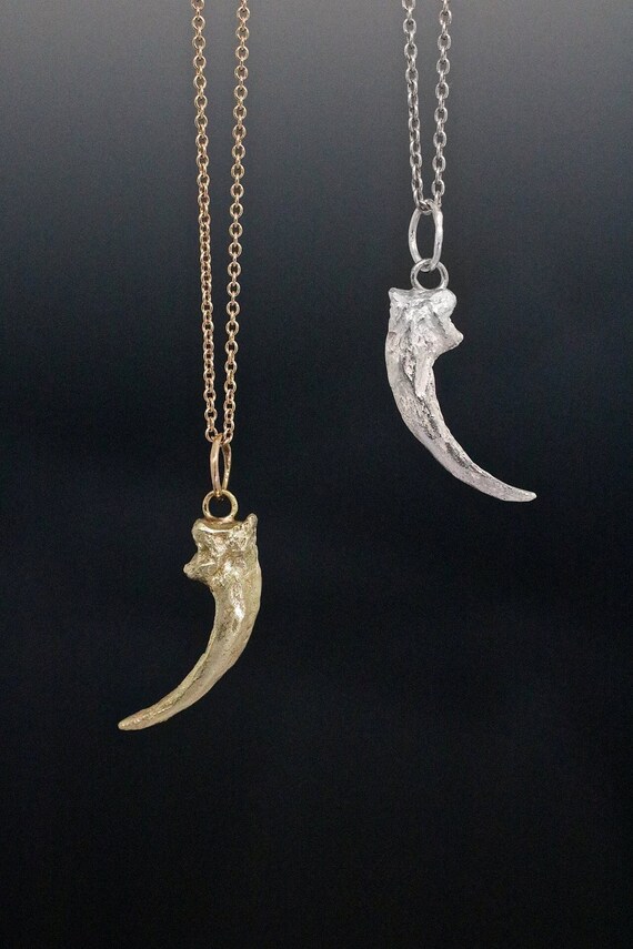 Buy Silver Owl Claw Necklace Handmade Owl Necklace Talisman