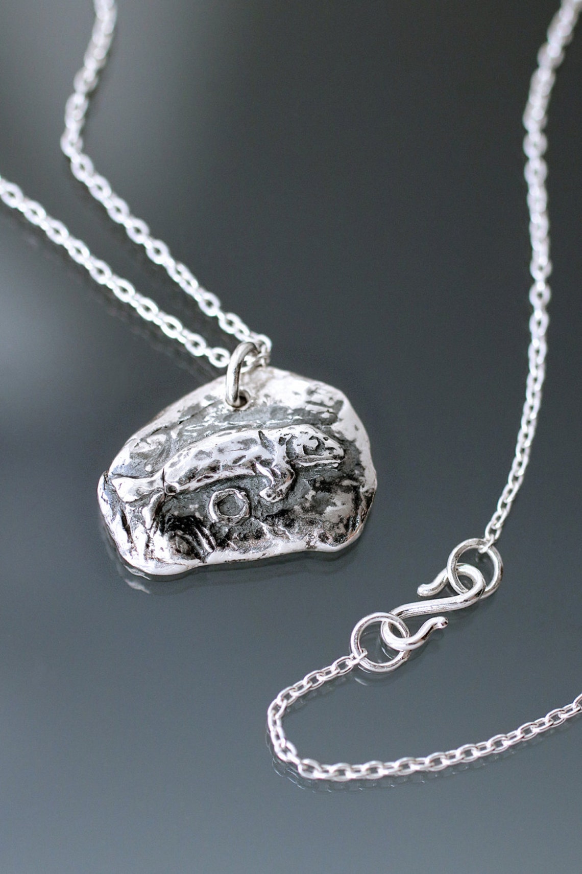 Selkie Silver Coin Necklace Handmade Seal Necklace Ancient Etsy