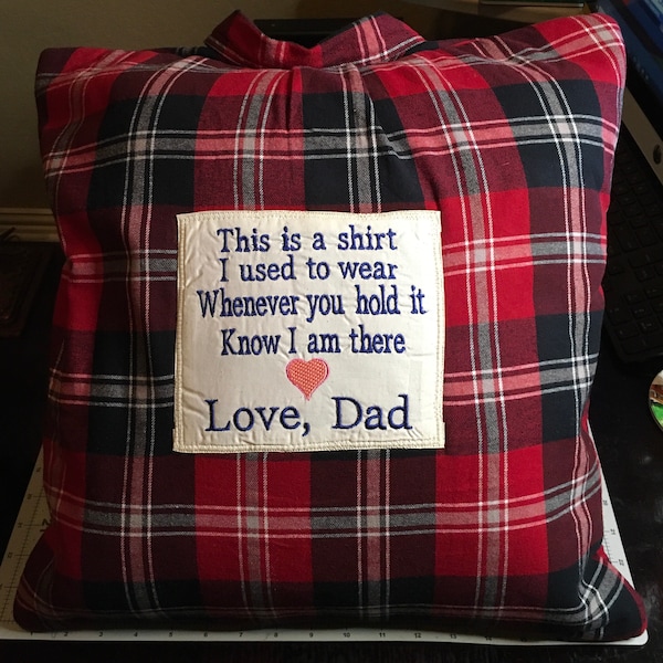 Cuscino ricordo fatto a mano da Button Shirt: regalo ricordo