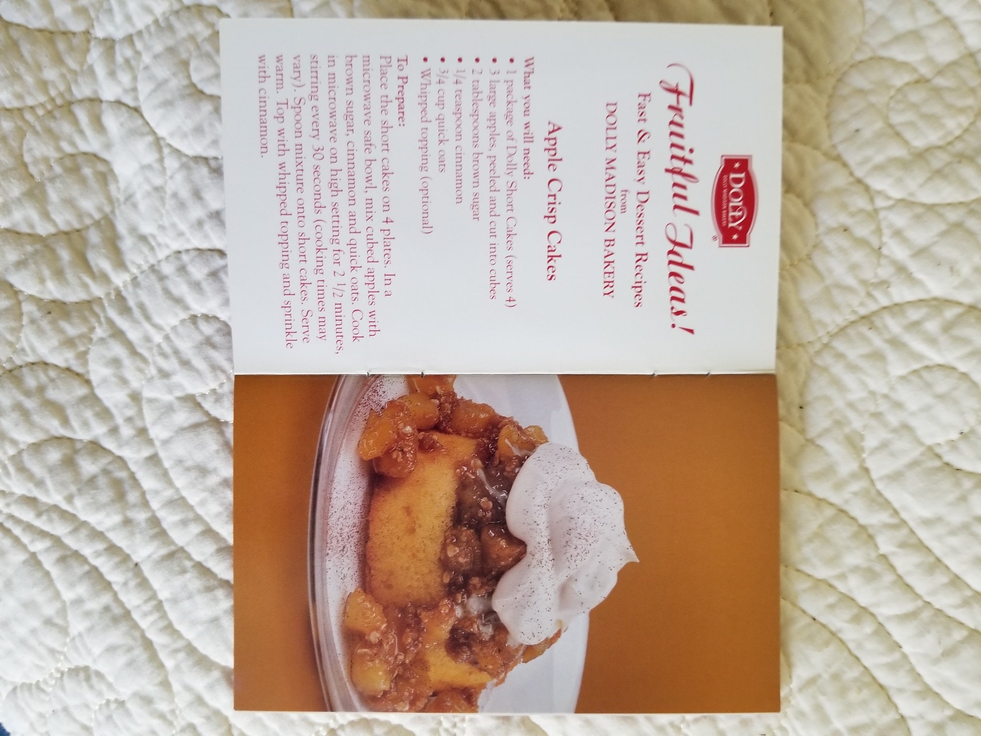 Dolly Madison Bakery fruitful ideas vintage fast and easy Etsy