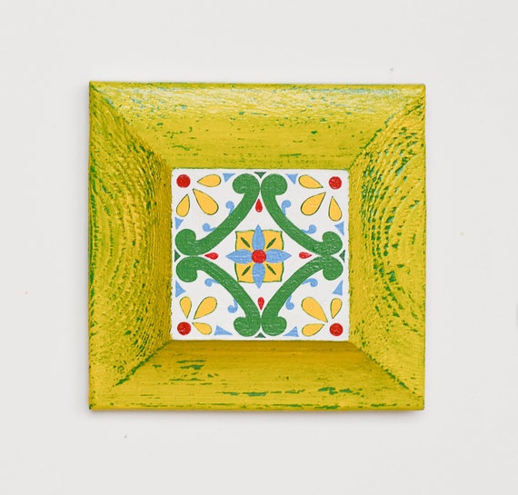 Talavera Wall Decor Yellow Mexican Wall Hanging Decor Living Etsy