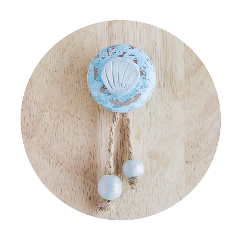 Seashell Knobs Rustic Turquoise Drawer Knobs Blue Cabinet Etsy