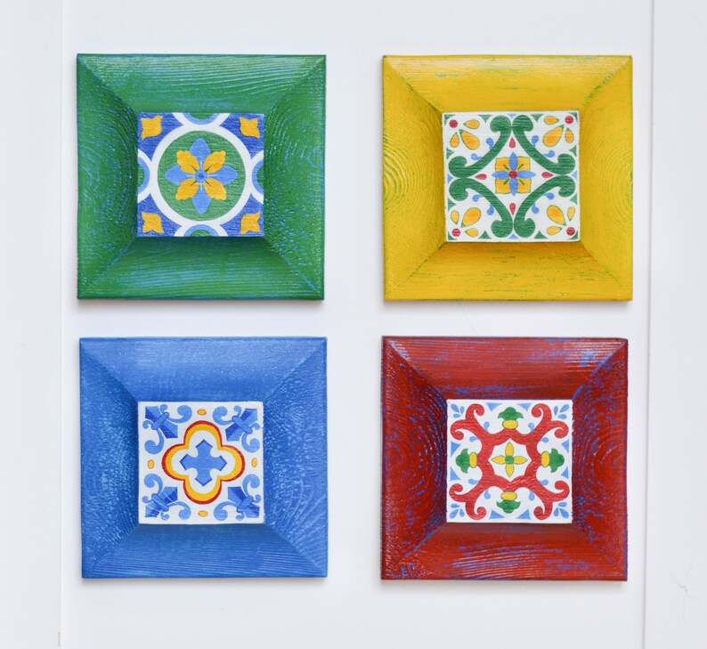 Mexican Wall Decor Living Room Set Of 4 Mexico Hanging Image 0