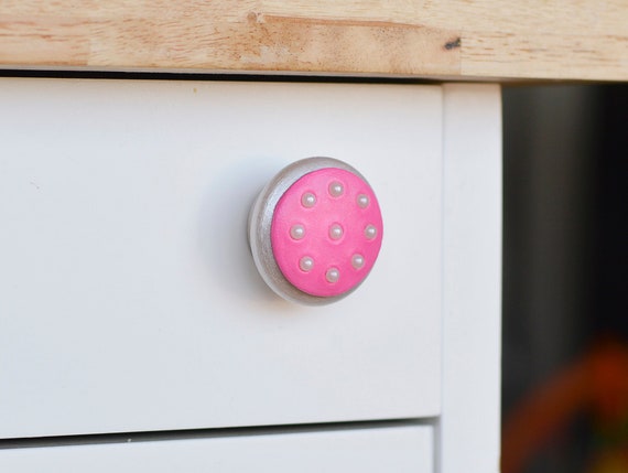 Pearl Cabinet Knobs Pink Drawer Knobs Girl Knobs With Etsy