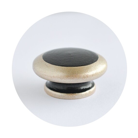 Luxury Black Golden Knob Unique Knobs Black Dresser Knobs Etsy