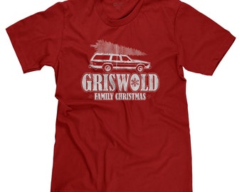 Griswold Family Christmas Funny Clark Griswold Xmas Chevy Chase 80s T-shirt Tee