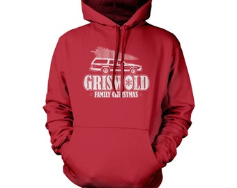 Griswold Family Christmas Funny Clark Griswold Xmas Chevy Chase 80s Hooded Sweatshirt