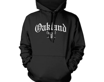 Oakland Thug Life Old English Font Fan Parody Hoodie