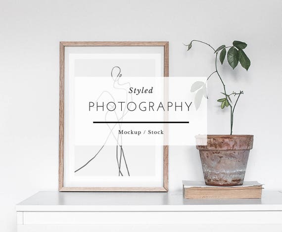 Wooden Frame Wood Mockup Styled Frame Mockup Wooden Mockup