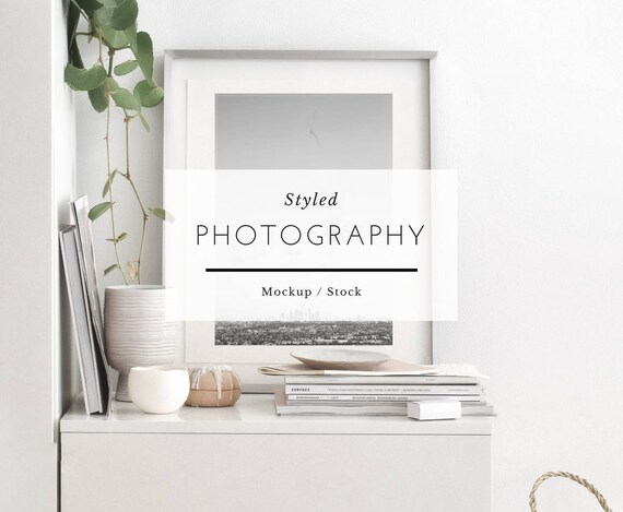 Styled Frame Mockup Minimalist Mockup Scandinavian Mockup White Mockup