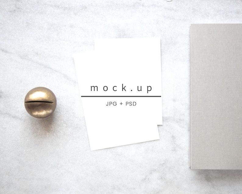 desk stock Card mockup Print mockup marble flat lay mock up card mock up