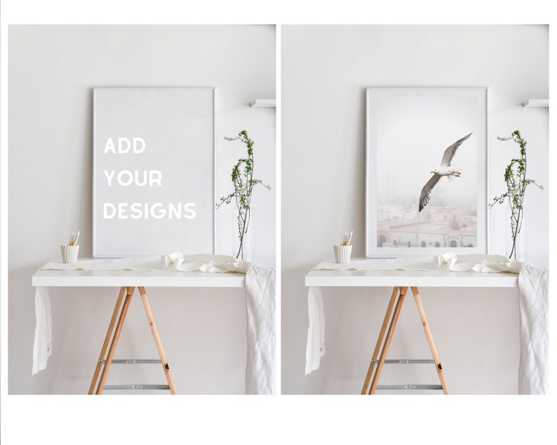 Interior mockup, styled frame mockup, wall art mockup, empty frame, styled mockup, digital mockup, photography mockup, product mockup, image 2