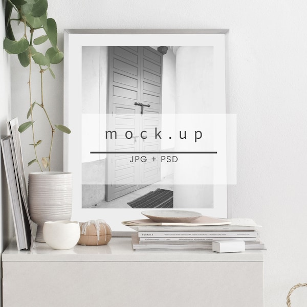 Styled frame mockup, minimalist mockup, scandinavian mockup, white mockup, minimalist frame, poster mockup