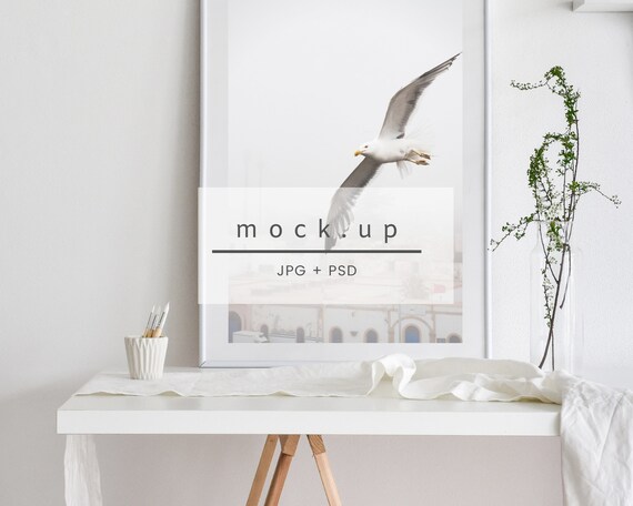 Download Interior Mockup Styled Frame Mockup Wall Art Mockup Empty Etsy PSD Mockup Templates