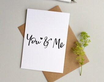 Love card - Wedding card - Anniversary card - Husband card - Wife card - Girlfriend Boyfriend Card - Partner card - Valentine's card