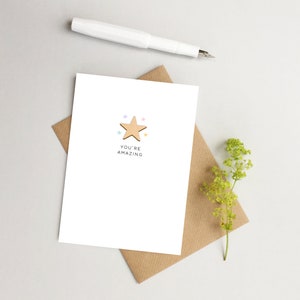 Vous êtes carte étonnante - Carte bien fait - Carte de Félicitations - Carte d'examens de passage - Nouvelle carte d'emploi - Carte d'étoile - Carte d'anniversaire