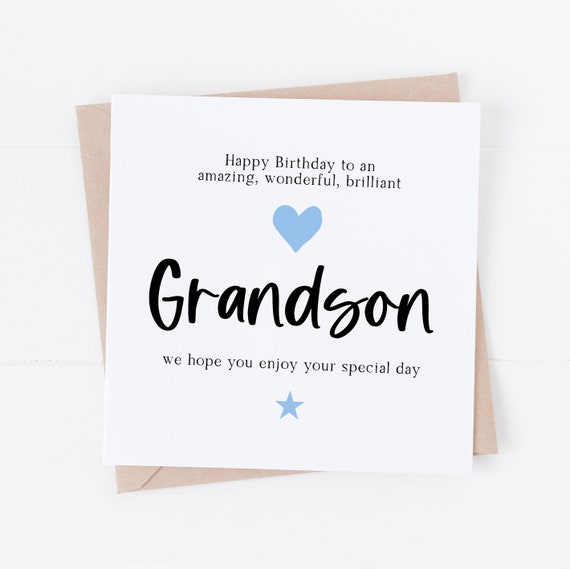 Fantastic 24th Birthday Cards For Grandson - 24 Today & Fantastic - Happy Birthday Card For Grandson From Grandparents, Grandson Birthday Gifts, 145mm X 145mm Birthday Greeting Cards Gift