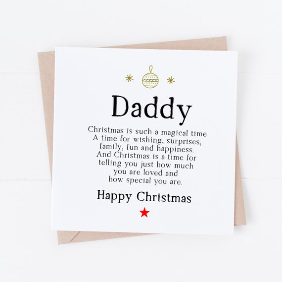 Dad christmas card deals