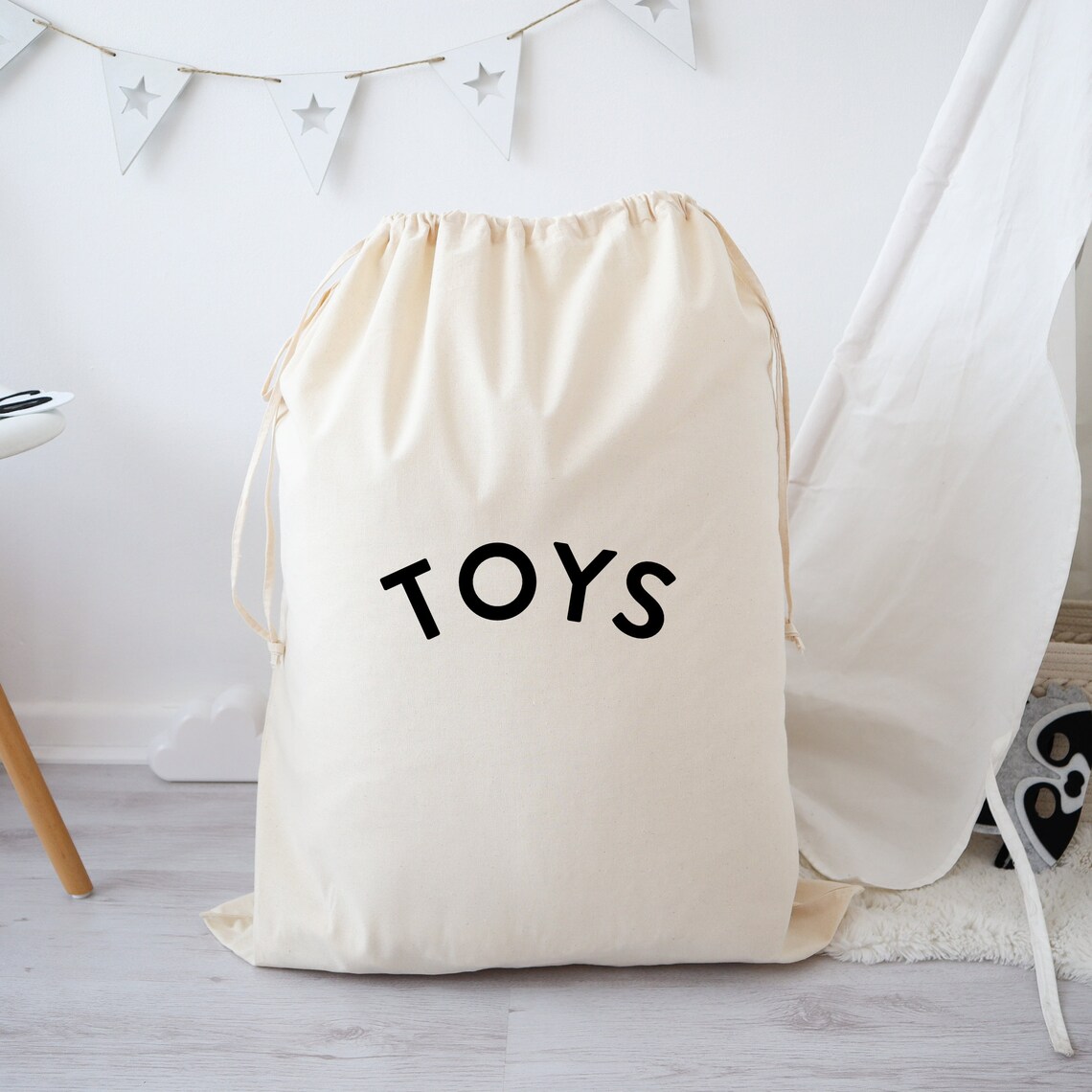 Large Cotton Toy Sack Toy Storage Children's Bedroom Etsy