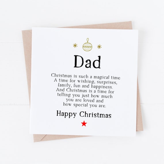 Daddy Christmas Card - Love You To The North Pole And Back, Dad, Cute, Happy Christmas, Holiday Card, Personalised Card, From Son, Daughter - View #4