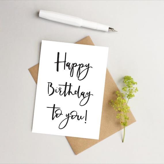 Happy Birthday card birthday card for her Happy Birthday | Etsy