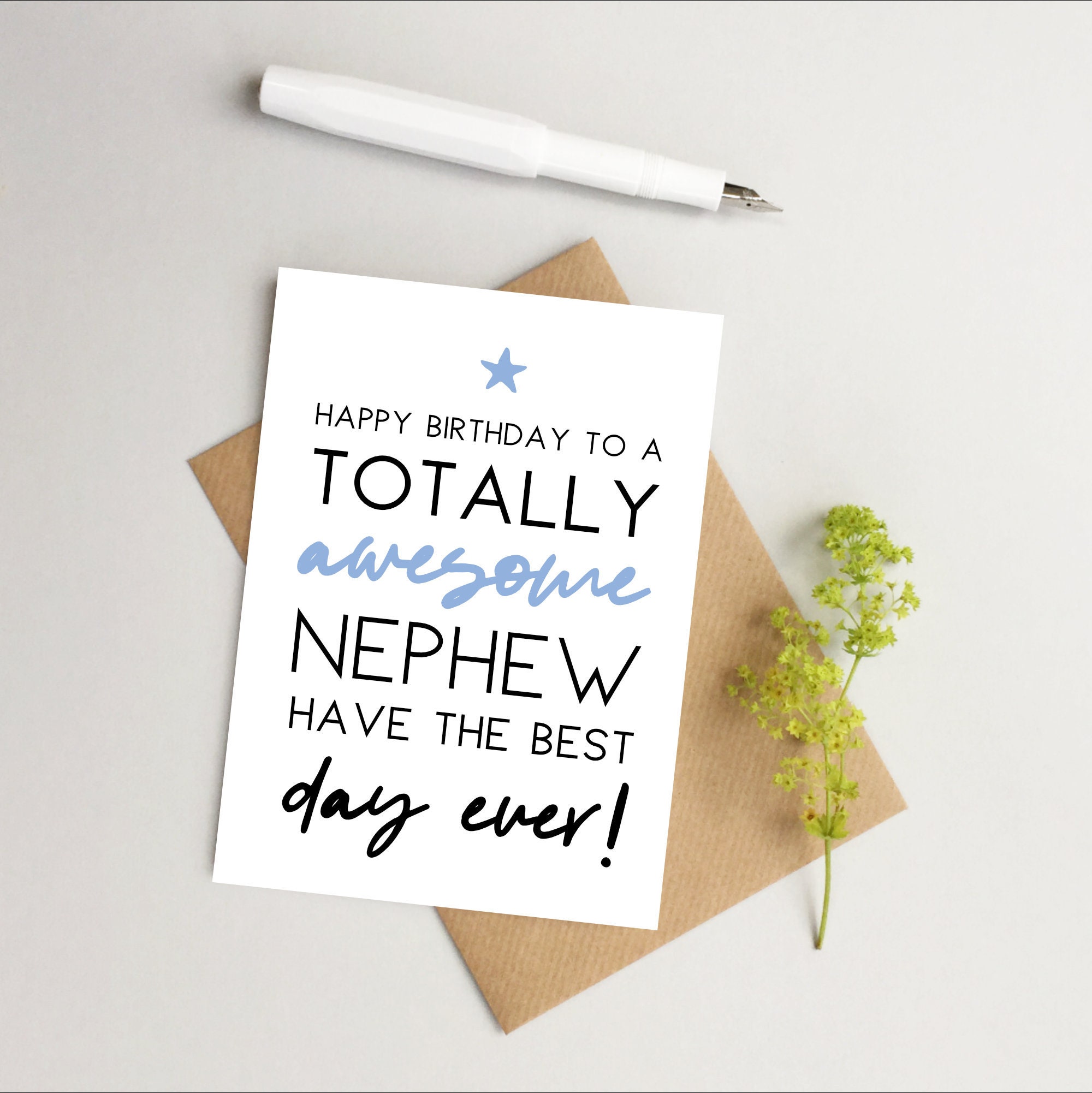 Nephew Birthday Card Happy Birthday Nephew Card Card for Etsy UK