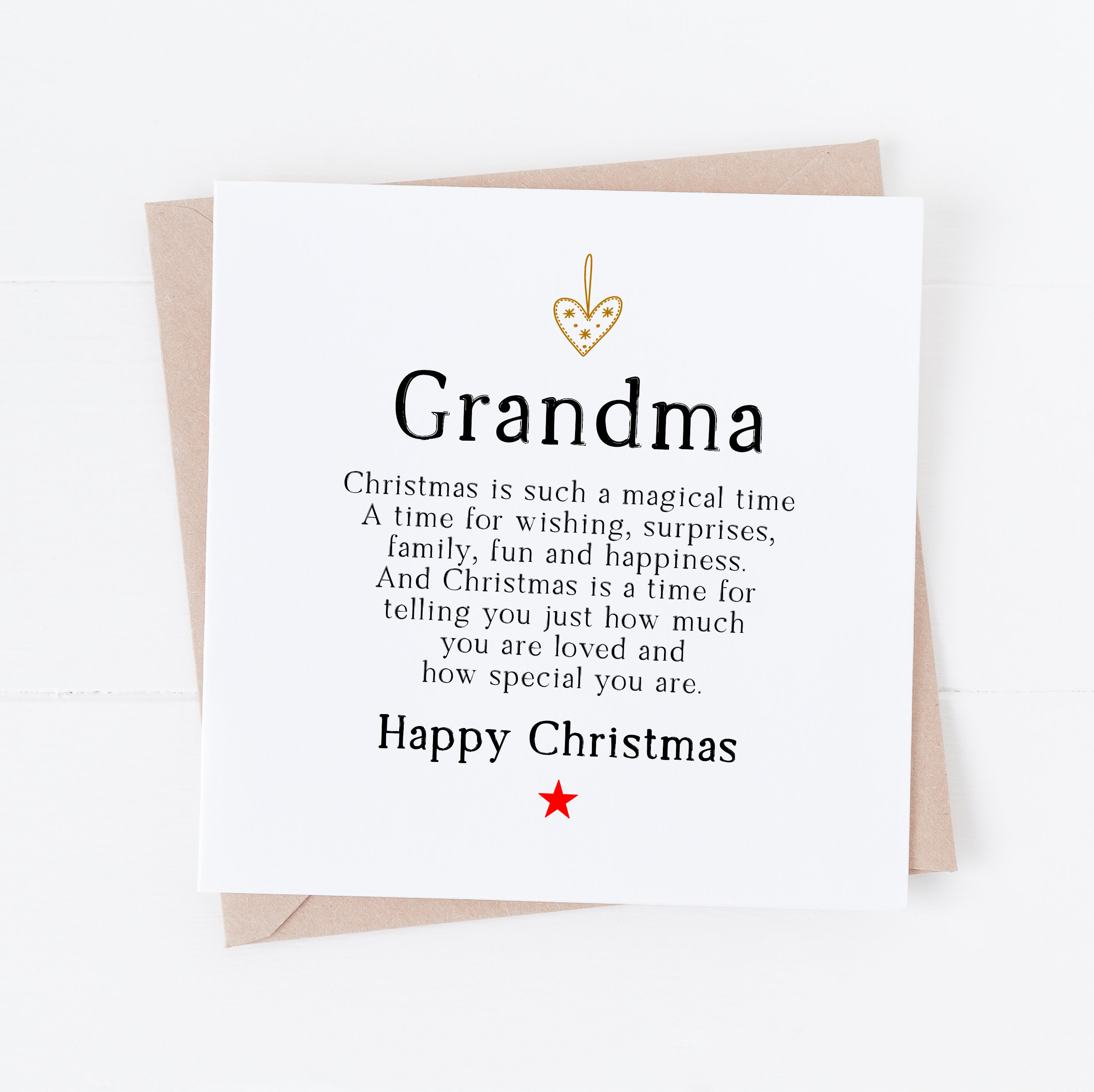 Grandma on sale christmas card