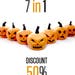 7 in 1 pack !!!! Pumpkin Halloween Decorations | Papercraft Jack-o lantern | Halloween Paper Pumpkin | DIY