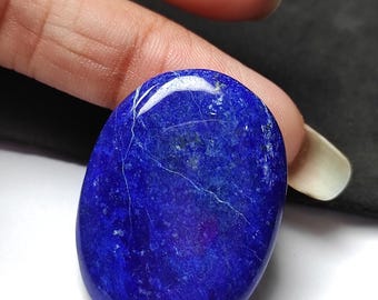 Natuurlijke lapis lazuli gladde ovale vorm edelsteen cabochon, 22/32 mm cabochon met platte achterkant, een geweldig item voor het maken van sieraden, ovale cabochons