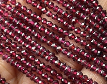 ファンシーガーネットビーズ、5.5x9.5 mm ツイストガーネットビーズ 