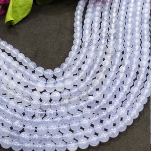 New Brand- AAA Top Quality Blue Lace Agate Smooth Round Gemstone Beads, 5-5.5 mm Small Beads, 16 Inches AAA Quality Crazy Lace Agate Beads