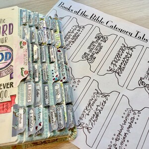 Bible Journaling Bible Tabs | Categories of the Books of the Bible ...