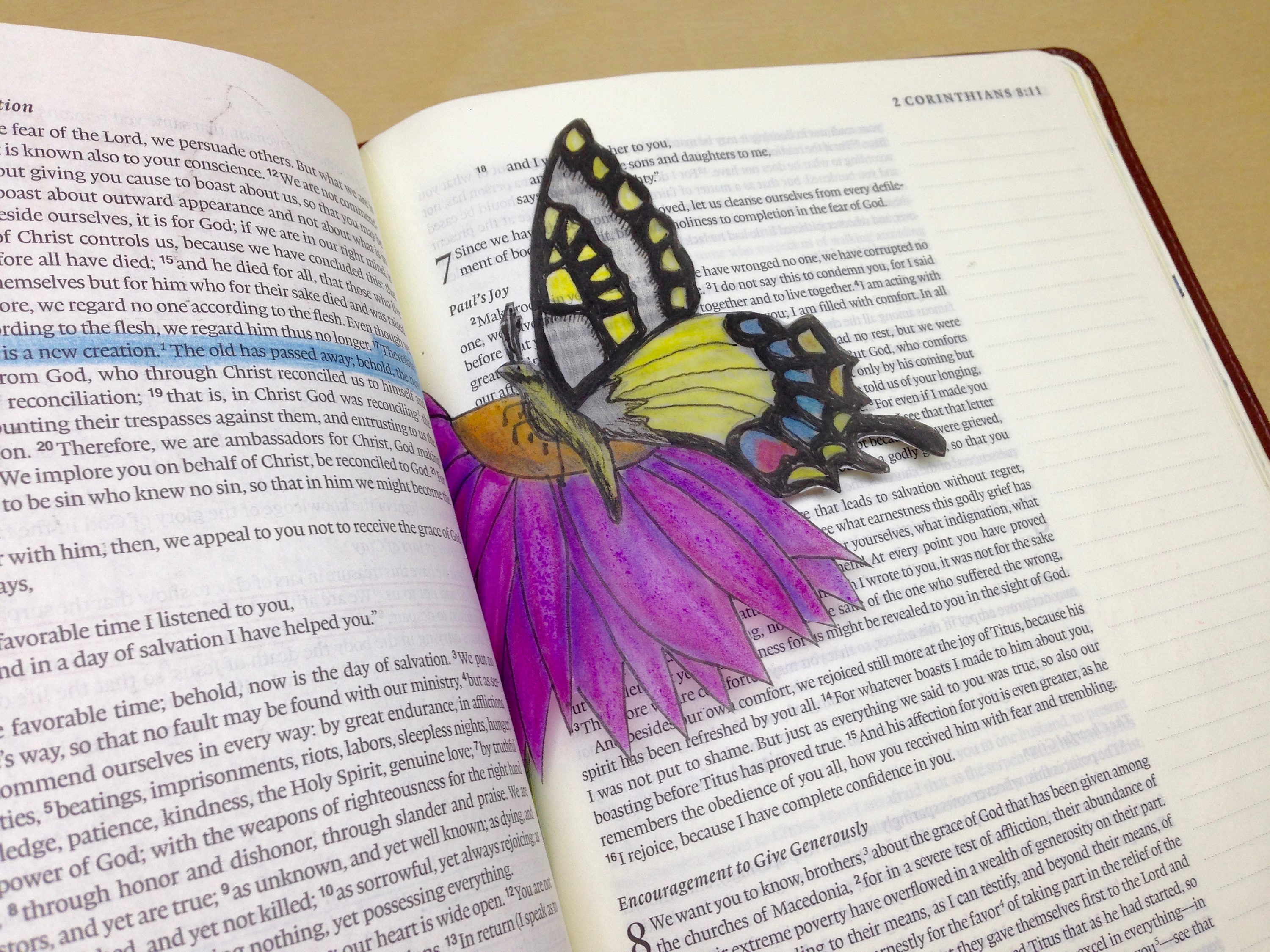 Sunflower, Butterfly, Lighthouse Bible Art Journaling Tip-ins ...