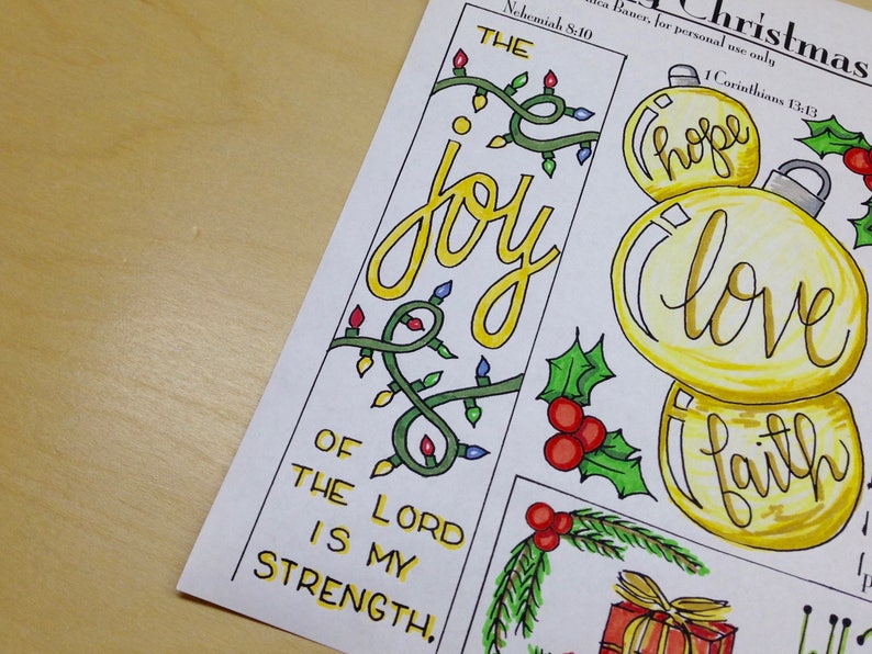 Amazing Christmas Love Bible Journaling Margin Art &amp; Tip-in, Printable ...