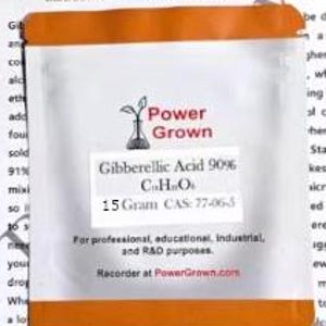 Acido gibberellico, GA3 di alta qualità - Confezioni da 15 g, 25 g, 50 g con misurino e guida di miscelazione personalizzata inclusi. Non è richiesta alcuna esperienza!