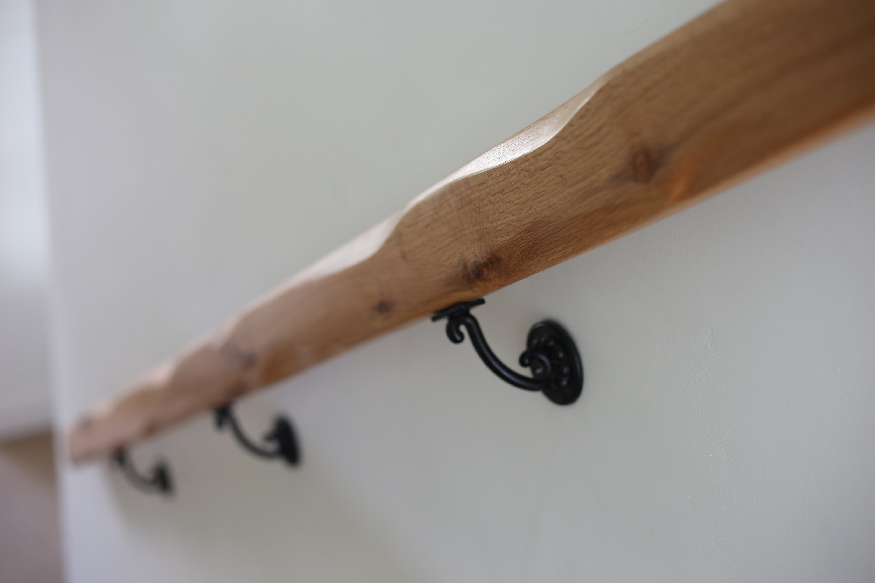 Solid Oak Handrail Wooden Handrail Banister. Handmade Bespoke Etsy