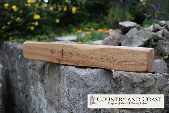 48" Length Oak Fireplace Beam. Chunky Wooden Mantels, Modern or Rustic Oak Mantelpieces, Oak Beams Various Shapes and Colours