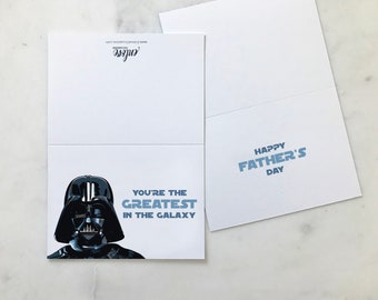 Darth Vader Fathers Day Card | Darth Vader Dad | Star Wars Dad | Star Wars Fathers Day | Darth Vader Inspired Fathers Day Gift | Star Wars