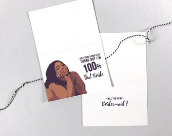 Lizzo Bridesmaid Proposal Cards | Will You Be My Bridesmaid Card | Custom Lizzo Inspired Wedding Will You Be My Bridesmaid Gift